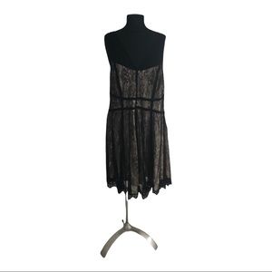TORRID Black Lace Dress with Skin Tone Lining